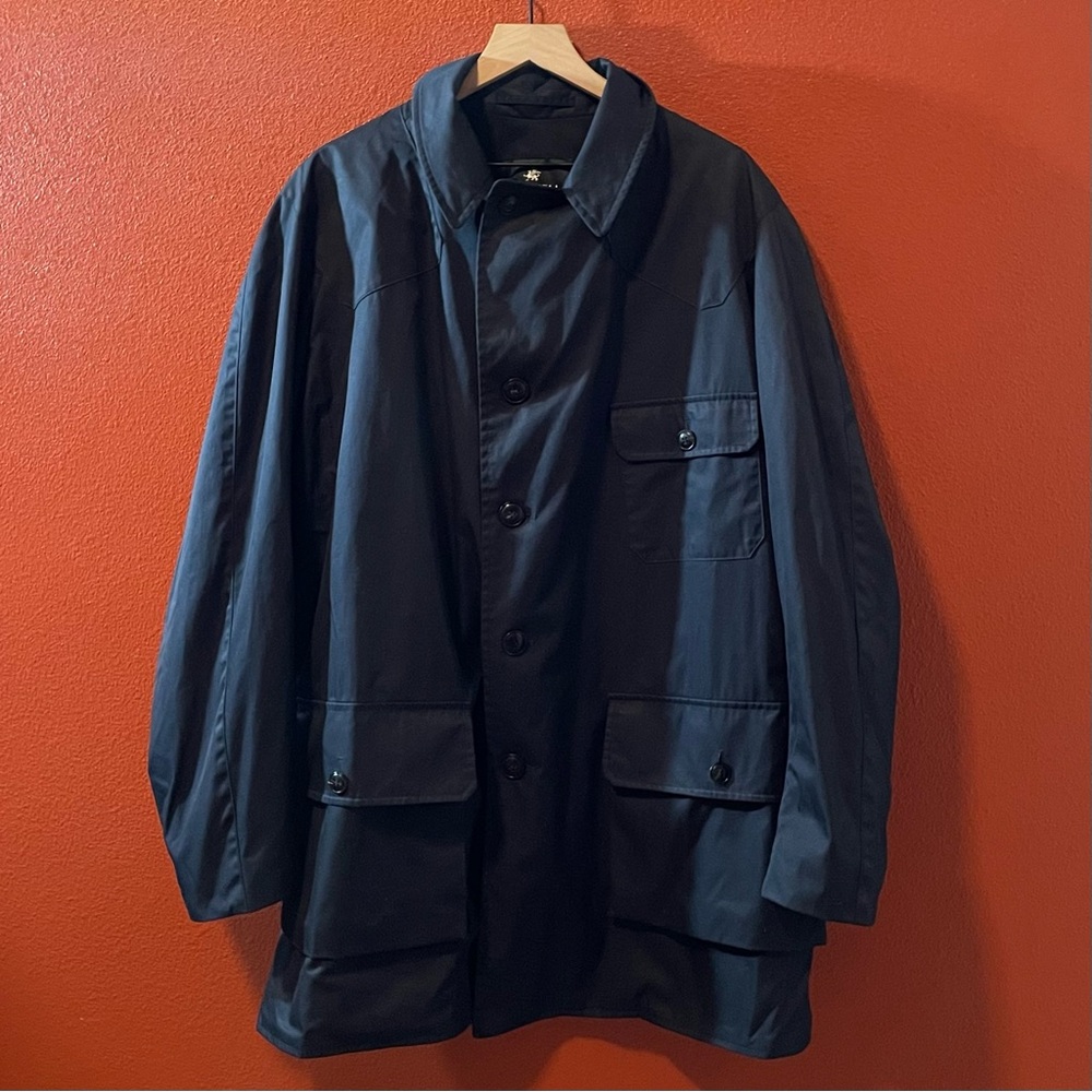 Grenfell England Men’s Navy Button Front English Cloth‎ Hunting Shooting Jacket